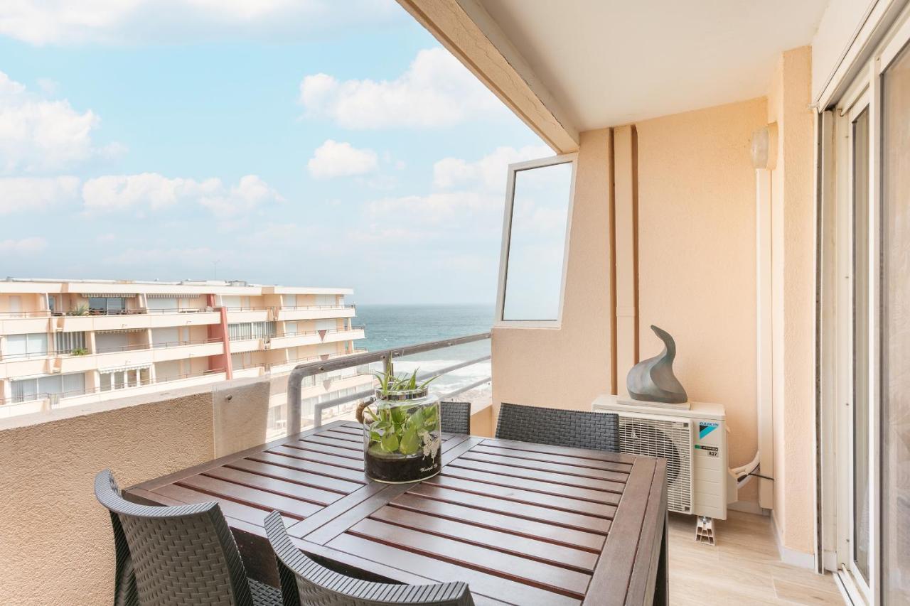Appartement T3 Terrasse Vue Sur Mer, Piscine, Parking, Wifi Et Clim Sete Exterior photo